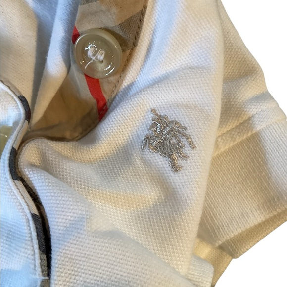 Burberry White Button Down Shirt Classic Design 12m - Picture 3 of 5